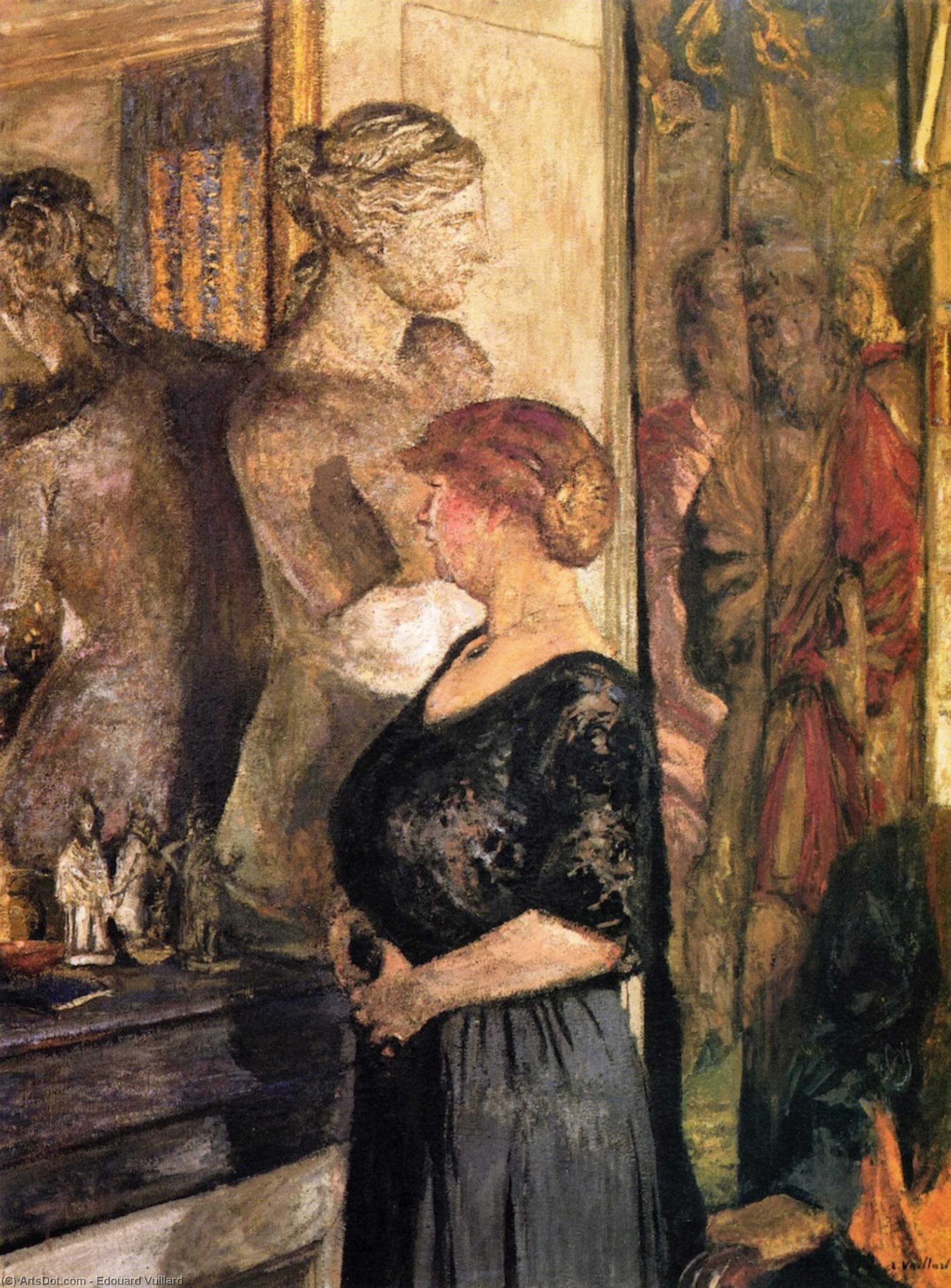 Mme Val Synave In The Rue De Calais Apartment — Jean-édouard Vuillard