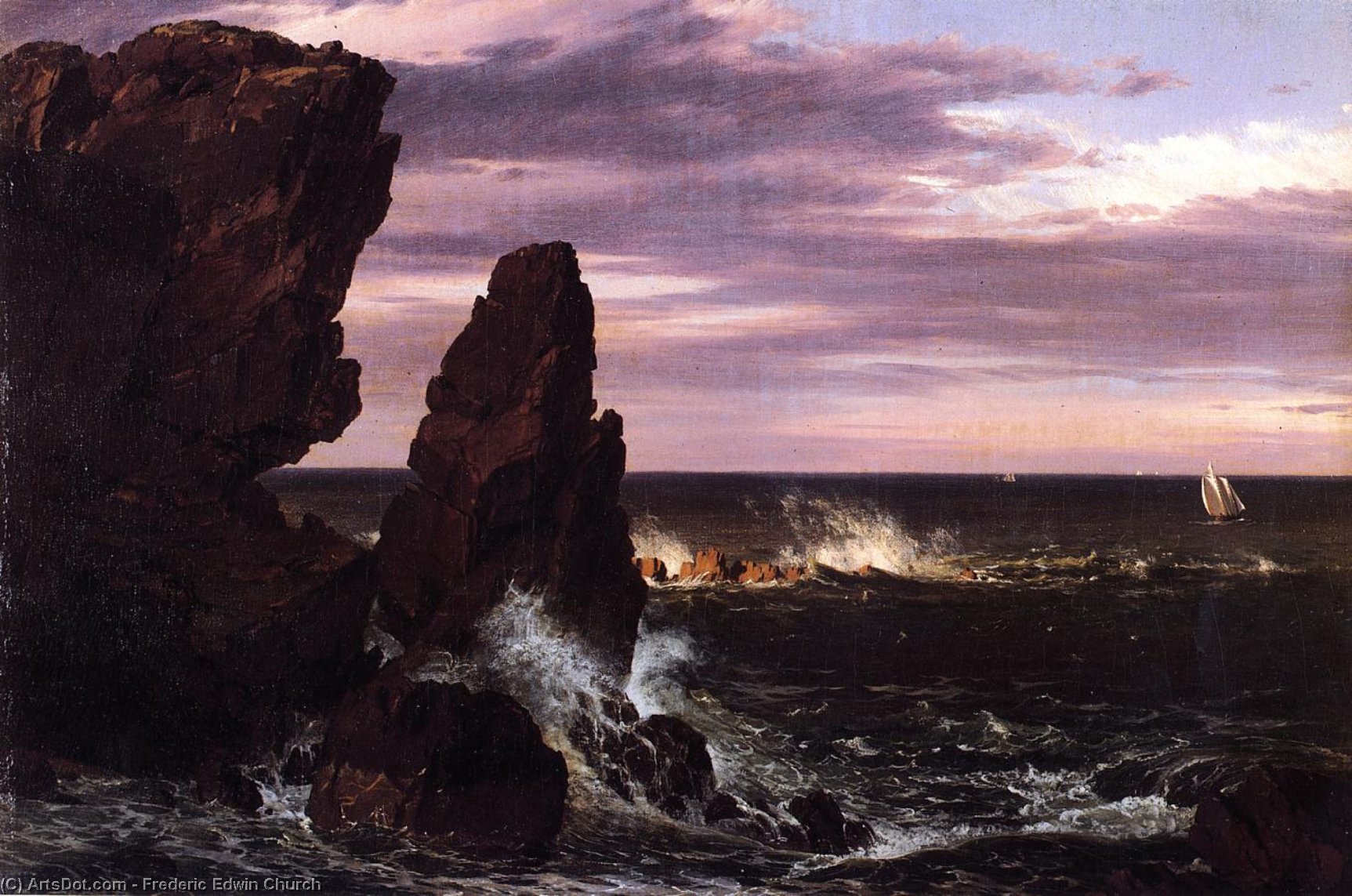 Coast Scene — Frederic Edwin Church