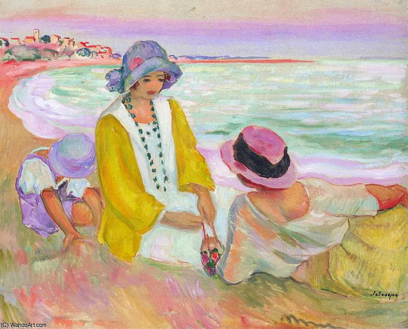 Three Young Girls At The Beach — Лебаск