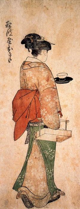 Okita The Tea House Girl — Kitagawa Utamaro