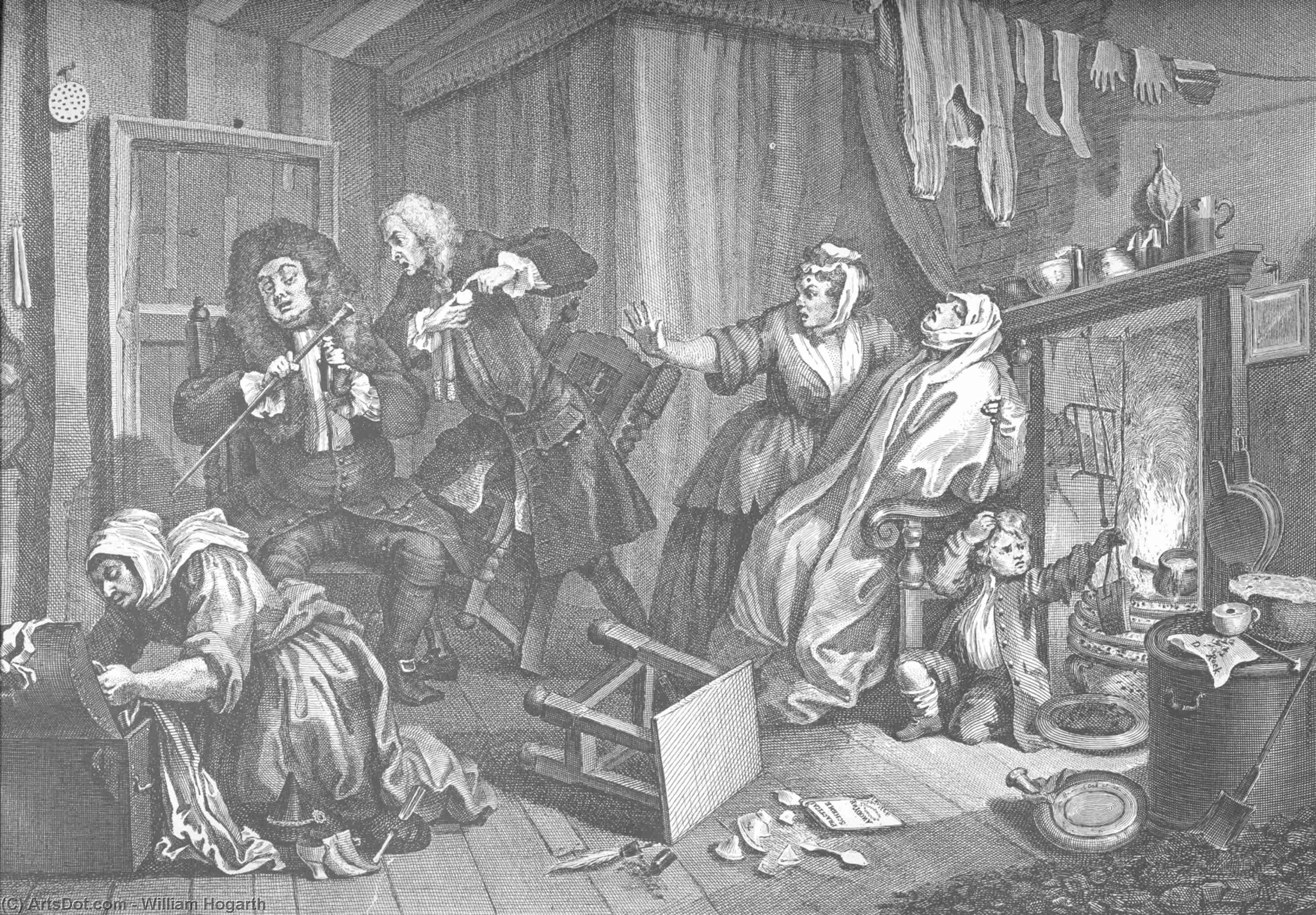 A Harlot's Progress, Plate 5 — ウィリアム・ホガース