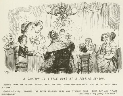 A Caution To Little Boys At A Festive Season — John Leech