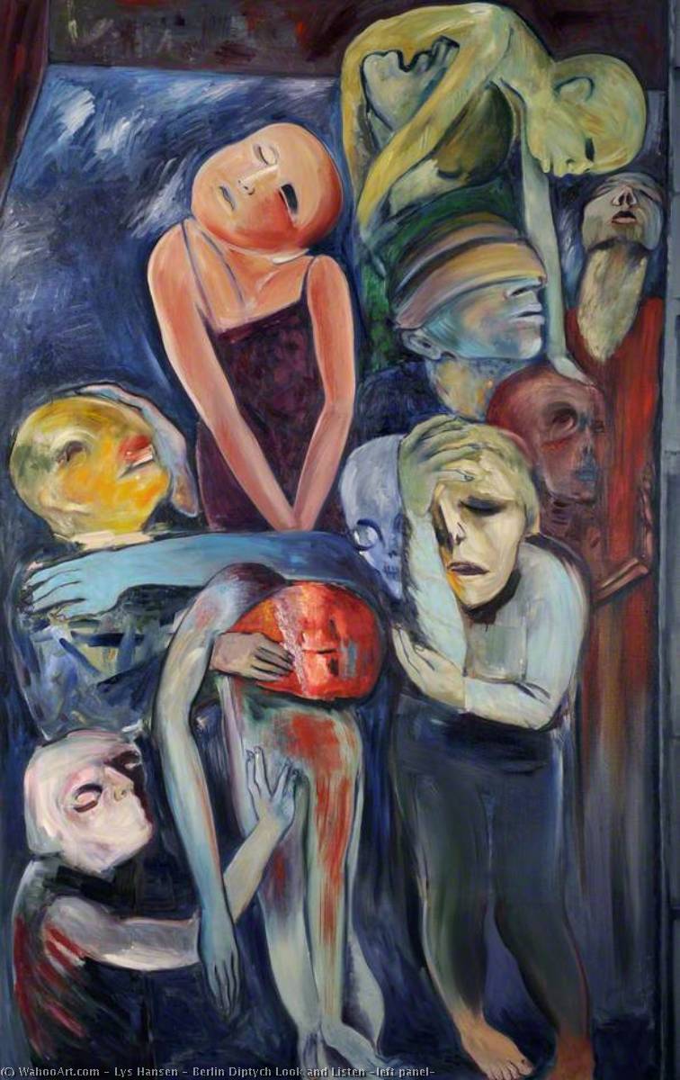 Berlin Diptych Look And Listen (left Panel) — Lys Hansen