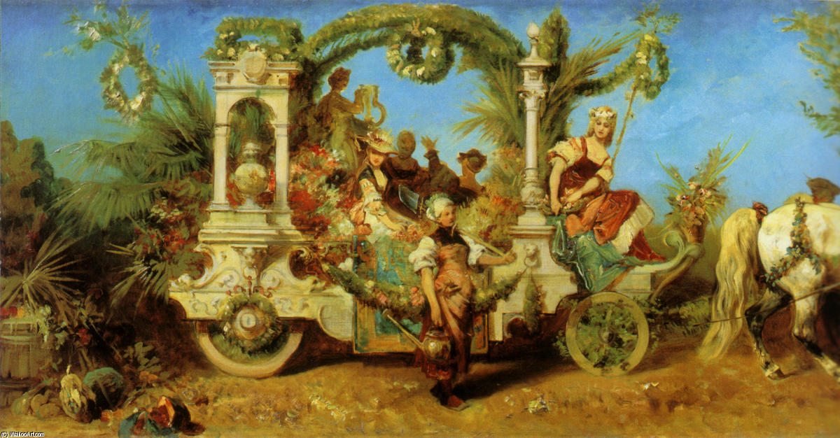 Der Jubiläumszug. Der Gartenbau — Hans Makart