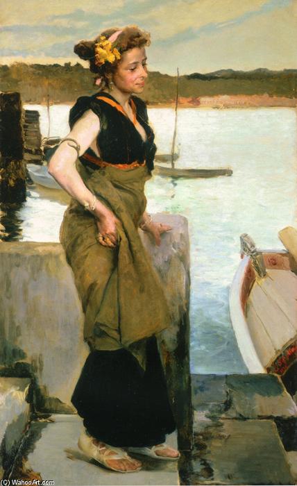 Waiting — Joaquin Sorolla