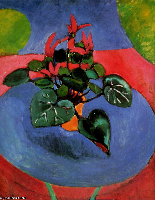Cyclamen Pourpre Huile Sur Toile Sammlung Besonderer Artikel — Henri Matisse