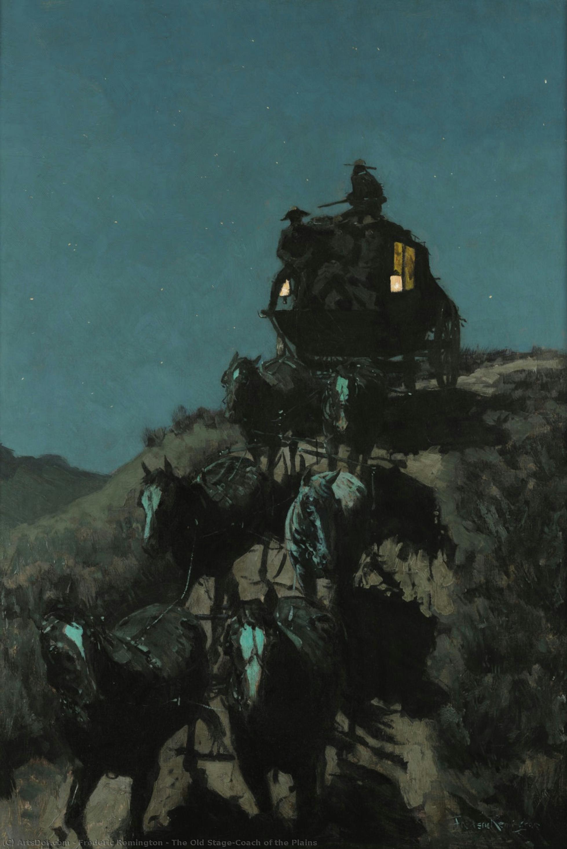 The Old Stage-coach Of The Plains — Frederic Remington
