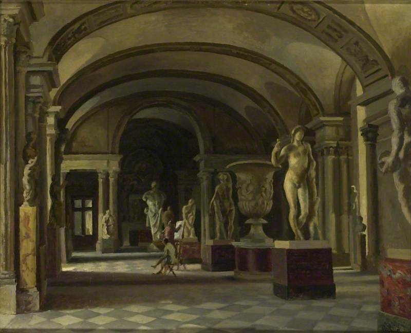 La Salle Des Caryatides In The Louvre — Roger Eliot Fry