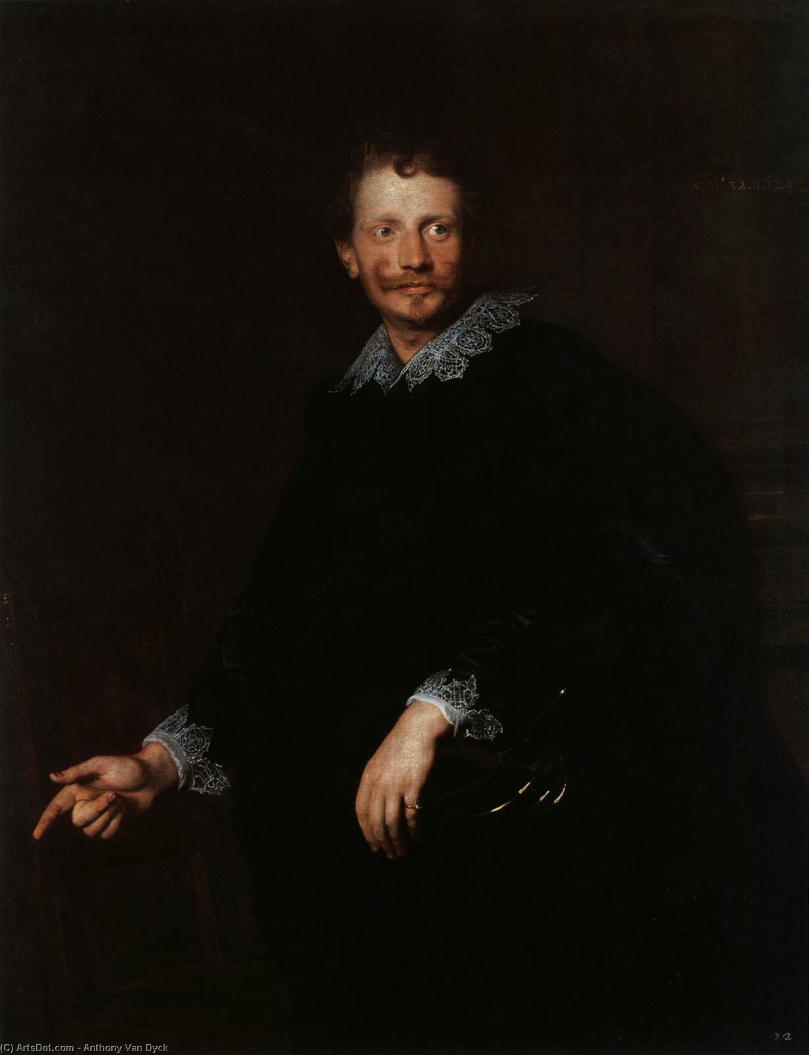 Portrait Of A Genoese Nobleman — Sir Anthony Van Dyck