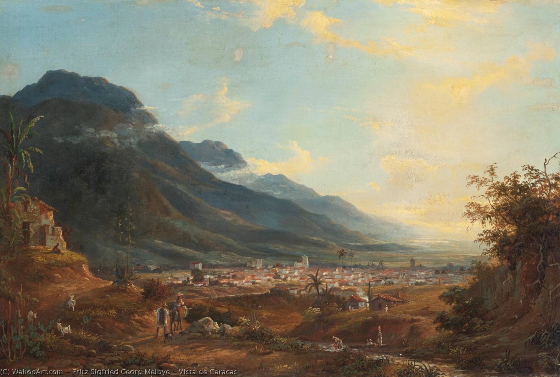 Vista De Caracas — Fritz Sigfried Georg Melbye