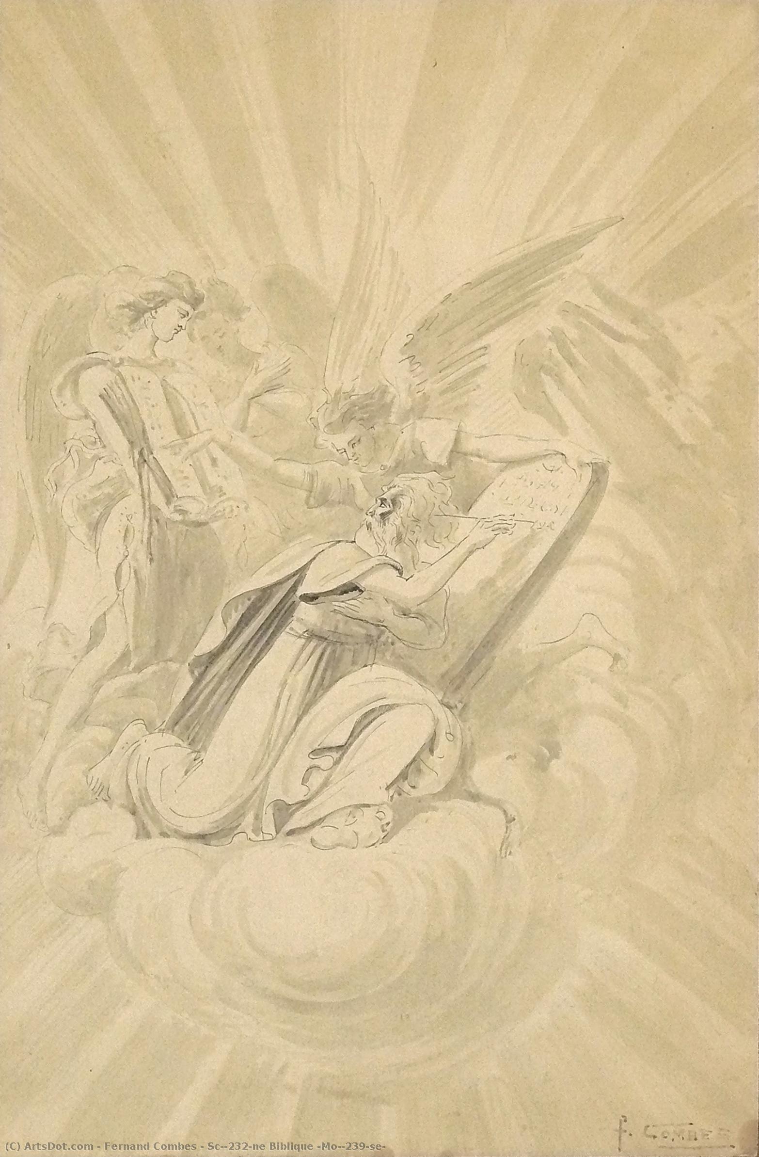 Scène Biblique (moïse) — Fernand Combes