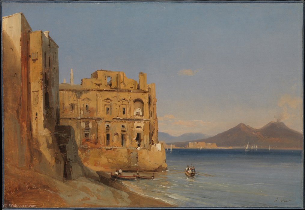 The Palace Of Donn'anna, Naples (1843) — Jules Louis Philippe Coignet