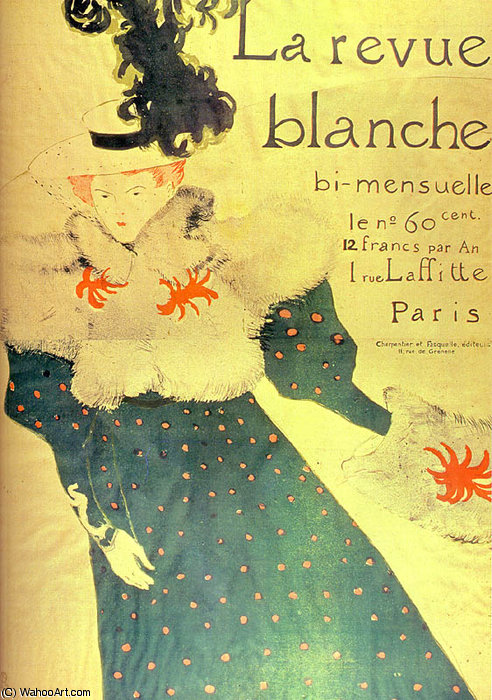 La Revue Blanche - Chalk Lithography - — Henri De Toulouse-lautrec