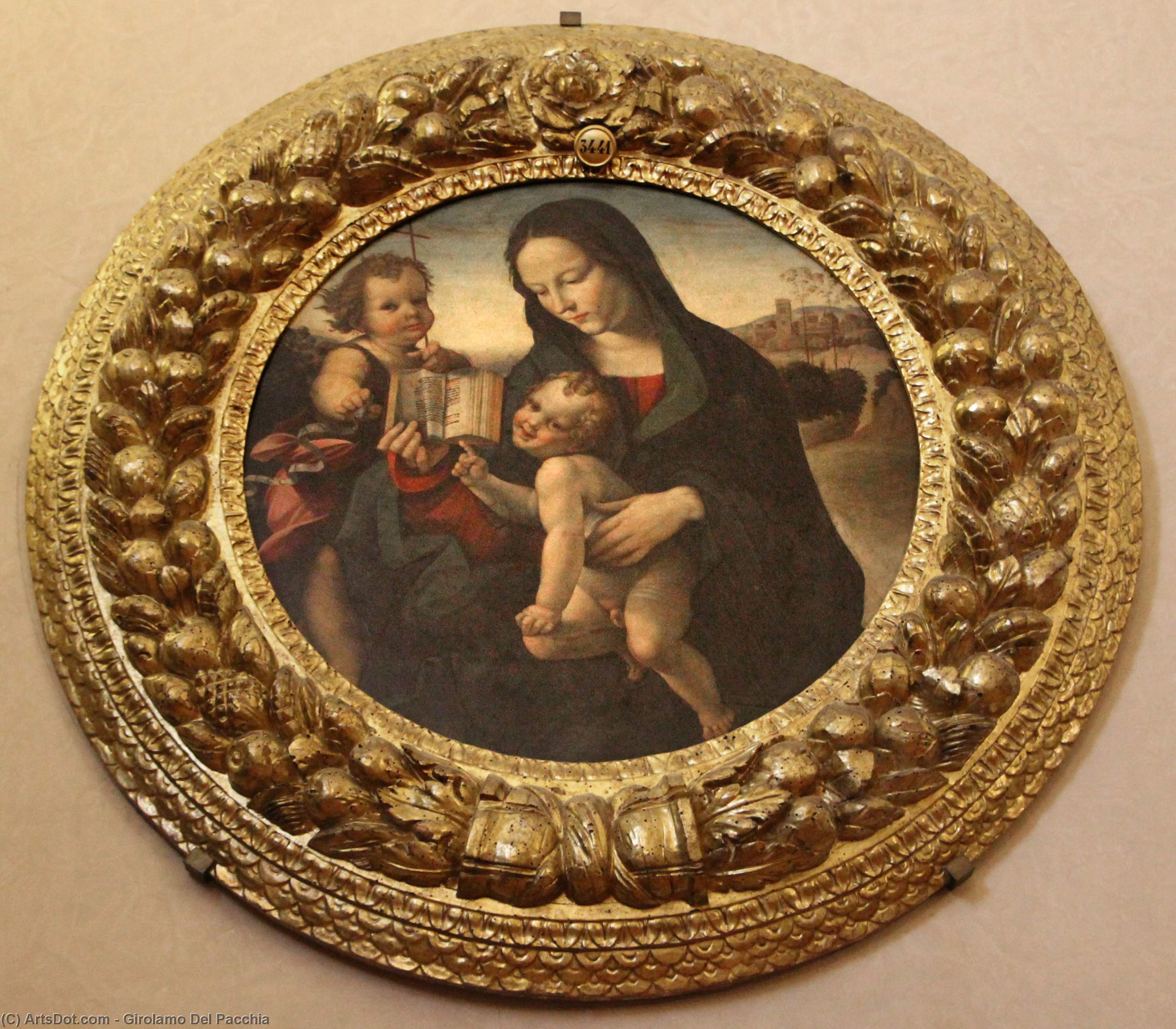 Virgin And Child With St. John The Baptist — Girolamo Del Pacchia