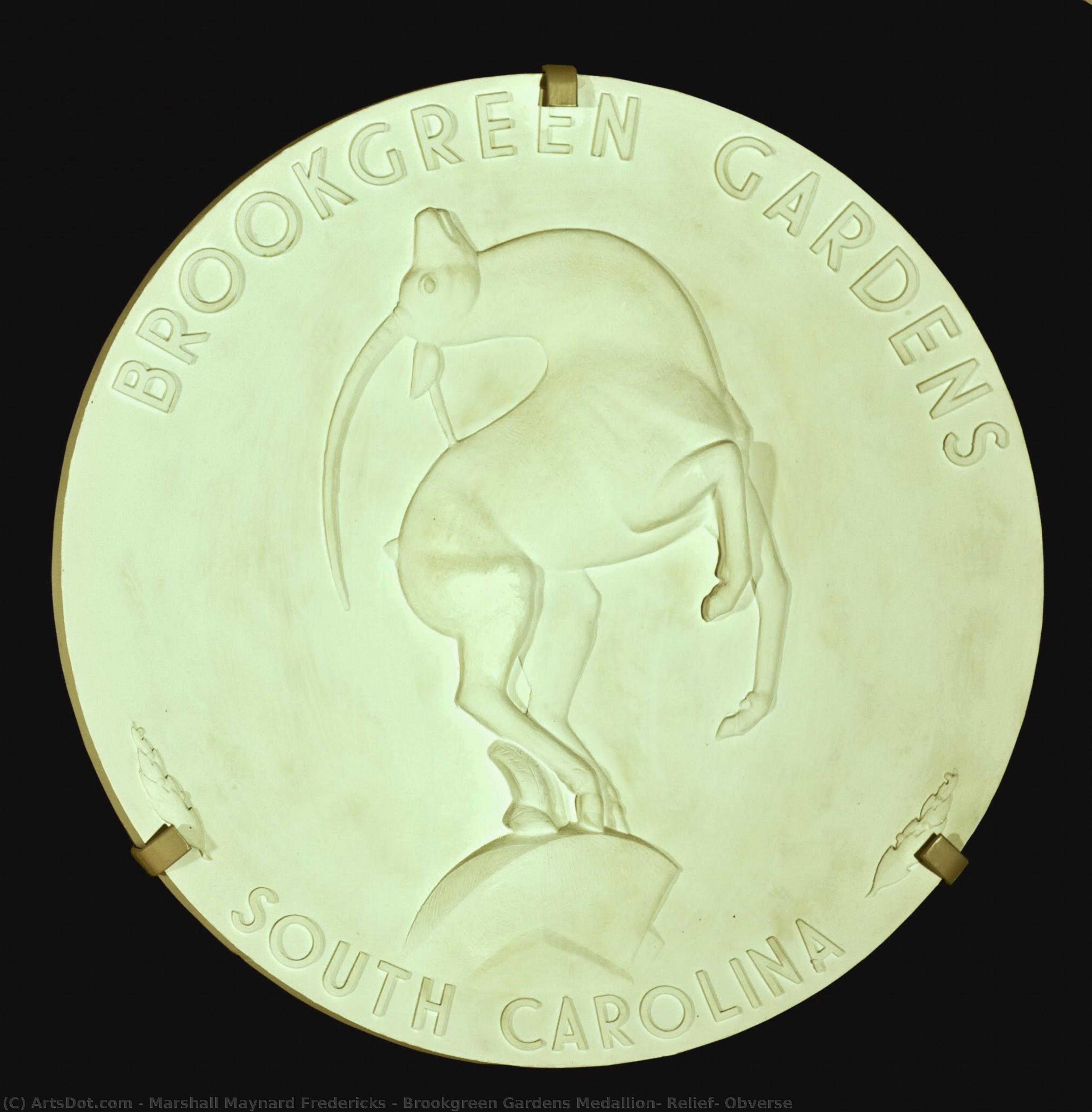 Brookgreen Gardens Medallion, Relief, Obverse — マーシャル・メイナード・フレデ릭ス