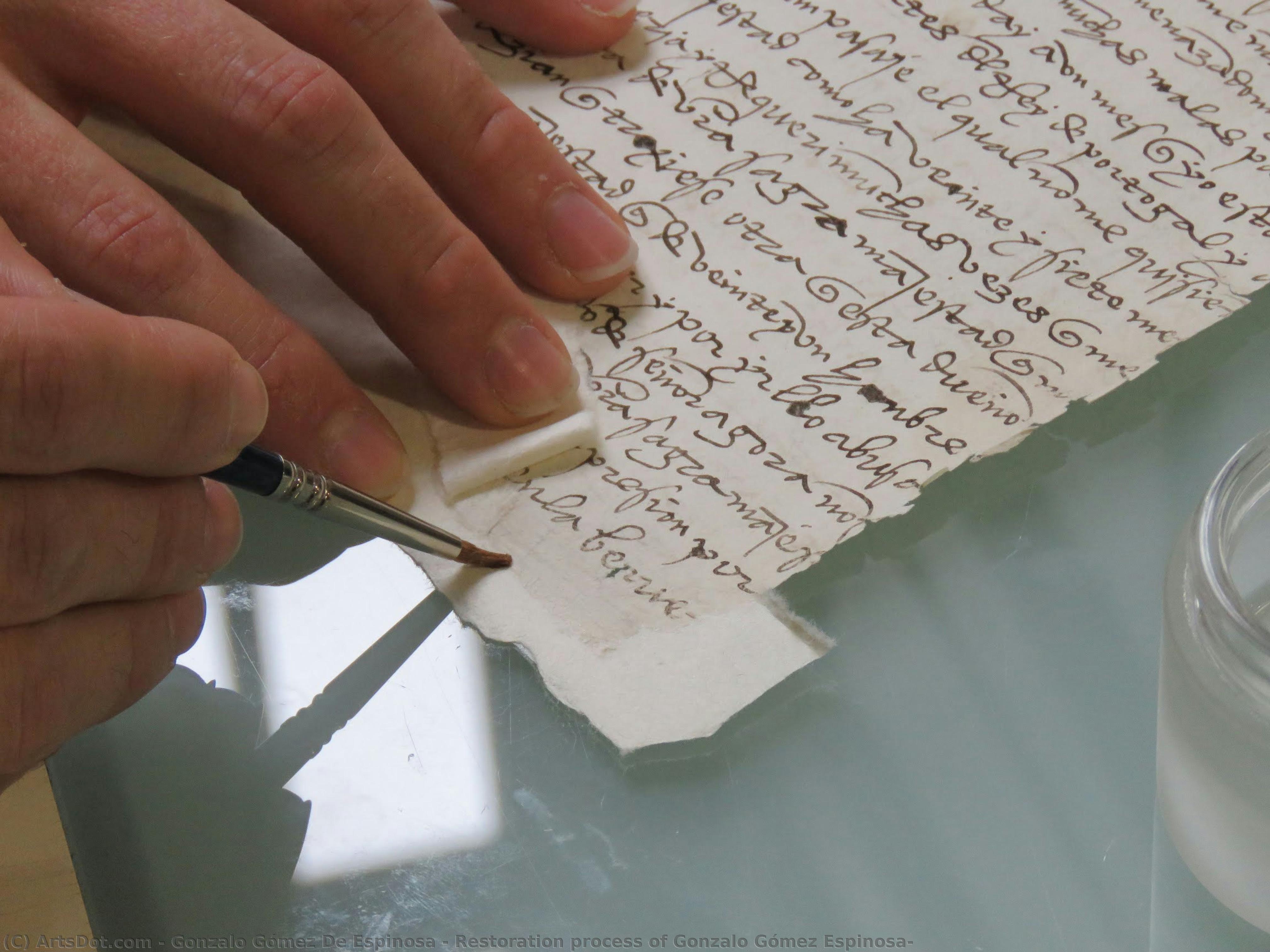 Restoration Process Of Gonzalo Gómez Espinosa — Gonzalo Gómez De Espinosa