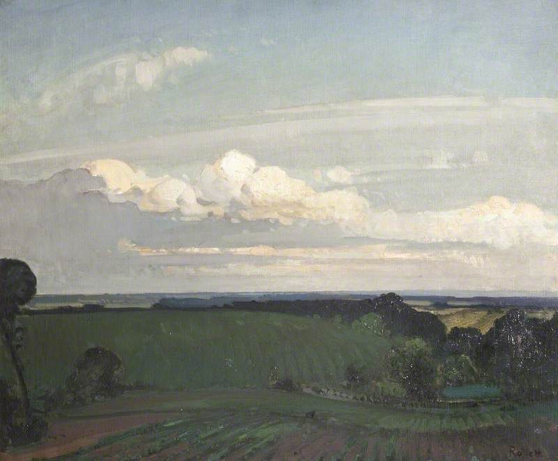 Landscape With A Large Cloud — Herbert Rollett