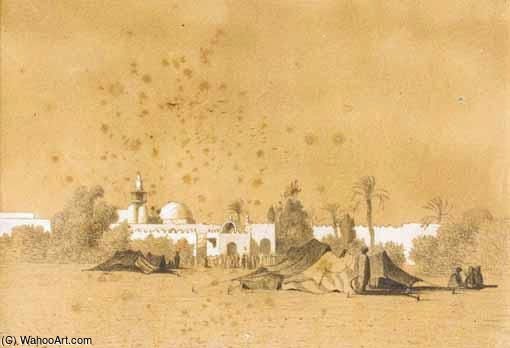 Figures Outside The Walls Of Jaffa, Syria — Charles Théodore Frère Dit Frère Bey