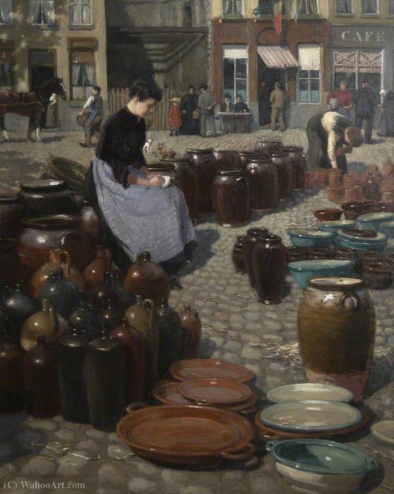 Among The Pots — Norman Garstin