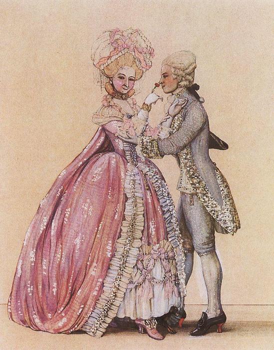 How Dressed In The Old Days (lady And Cavalier) — Konstantin Andreevic Somov