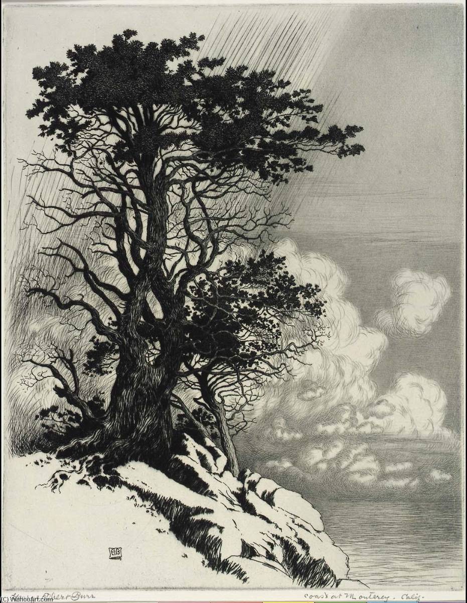 Coast At Monterey, California — George Elbert Burr