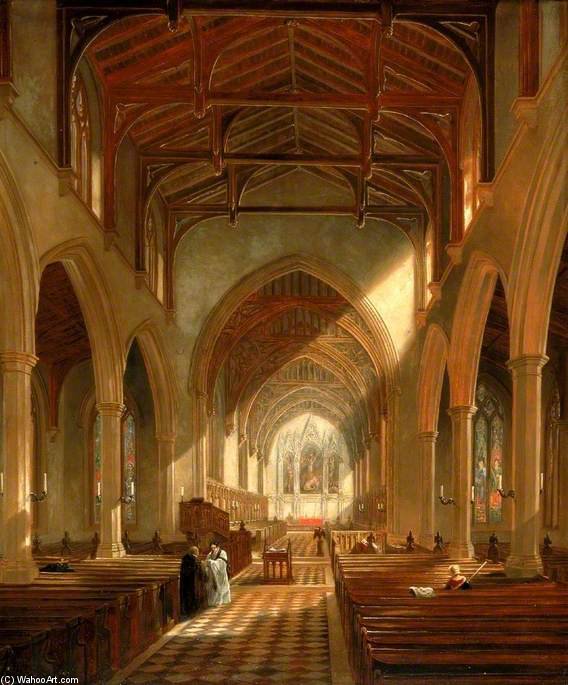 Interior Of St Peter's Church, — John Wilson Carmichael