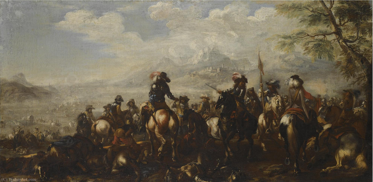 A Commander Giving Orders In The Aftermath Of A Battle — Pandolfo Reschi