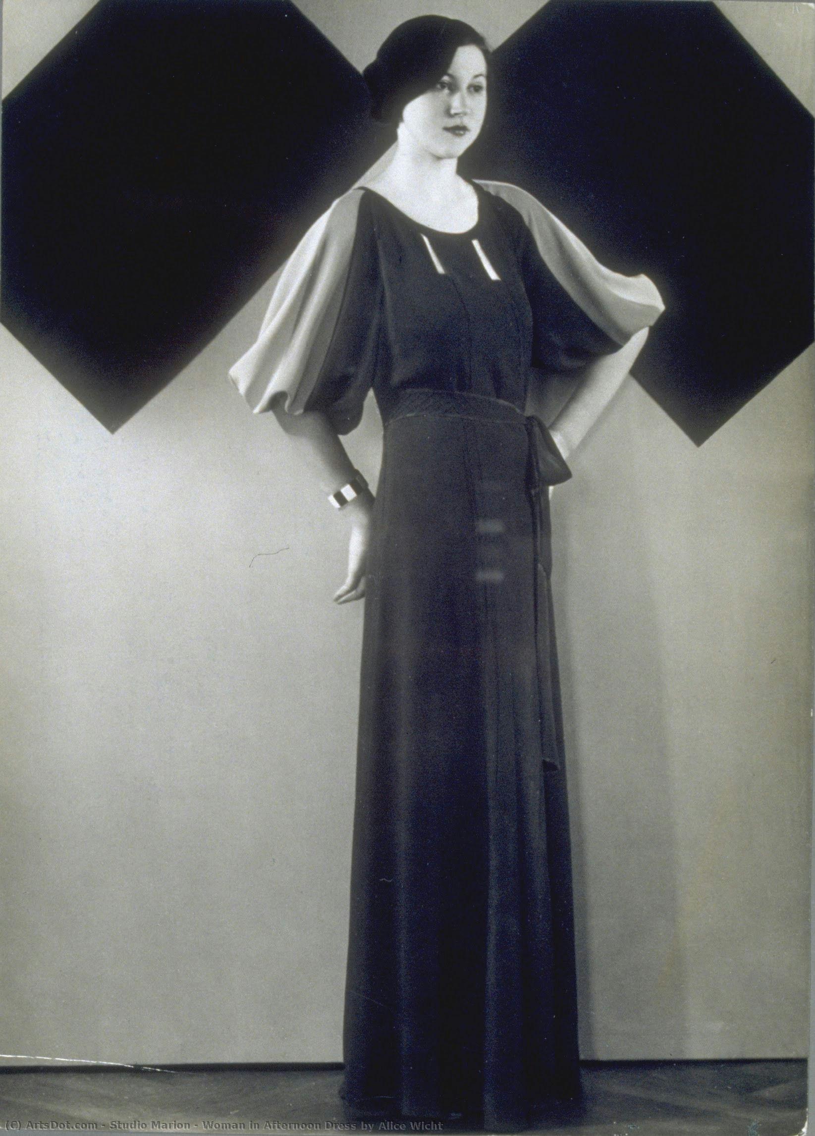 Woman In Afternoon Dress By Alice Wicht — Studio Marion