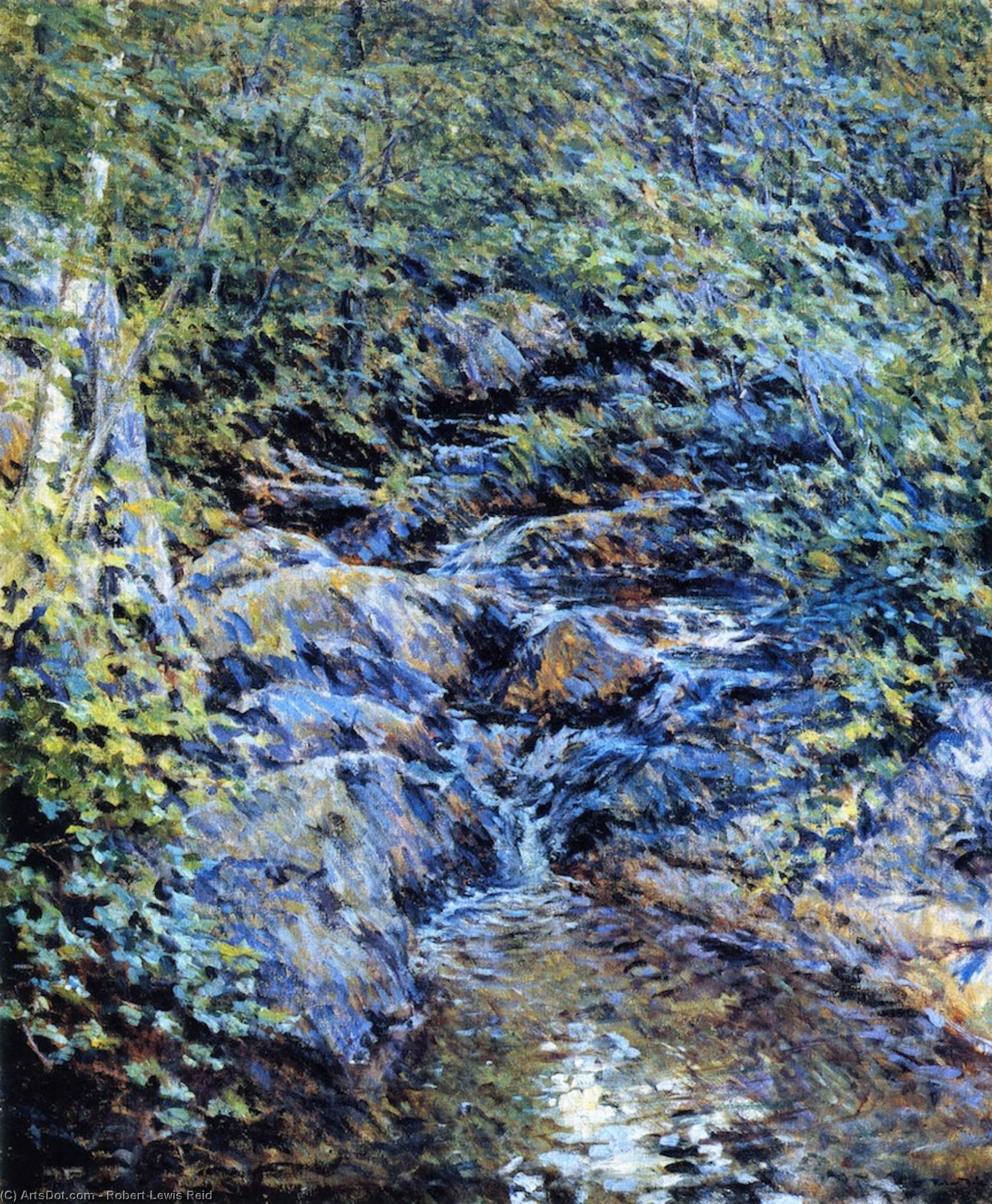 Landscape With Waterfall — Роберт Левис Рид
