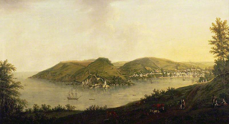 A View Of Dartmouth Estuary — William Tomkins