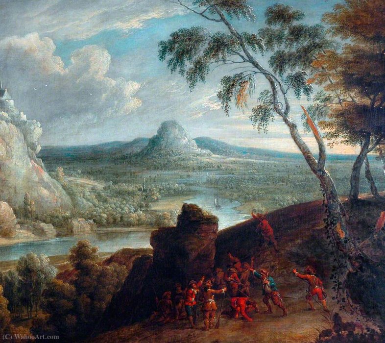Landscape With Soldiers — Jan Von Huchtenburgh