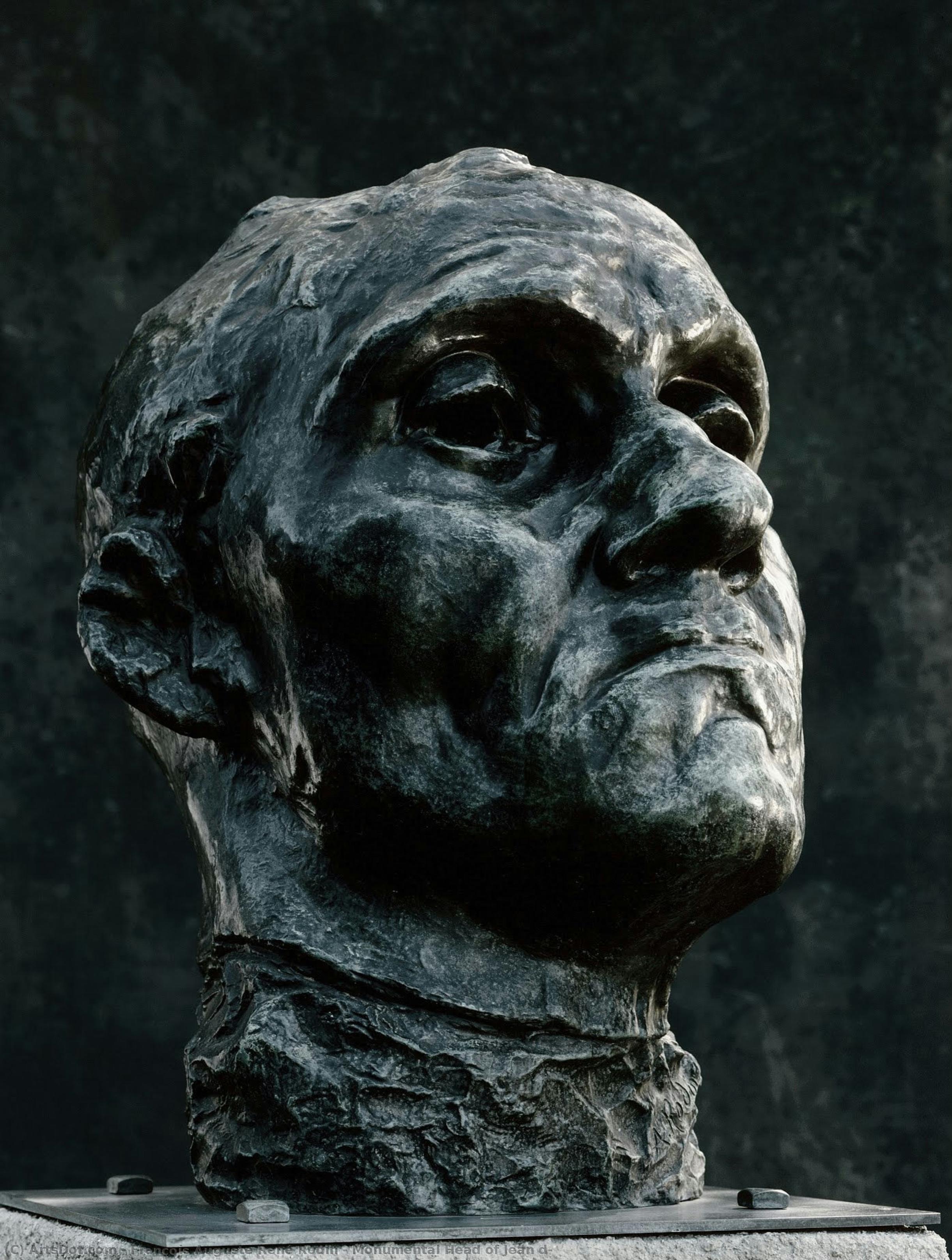 Monumental Head Of Jean D — Auguste Rodin