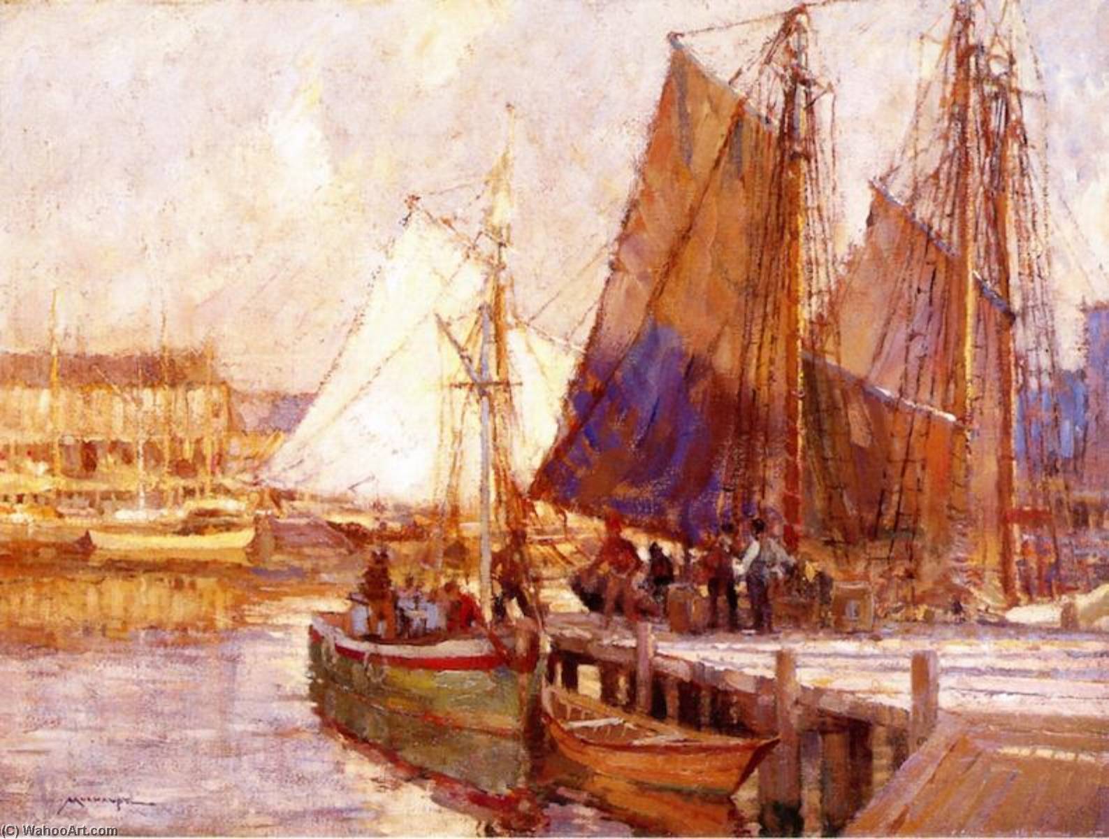 Harbor Scene — Frederick John Mulhaupt