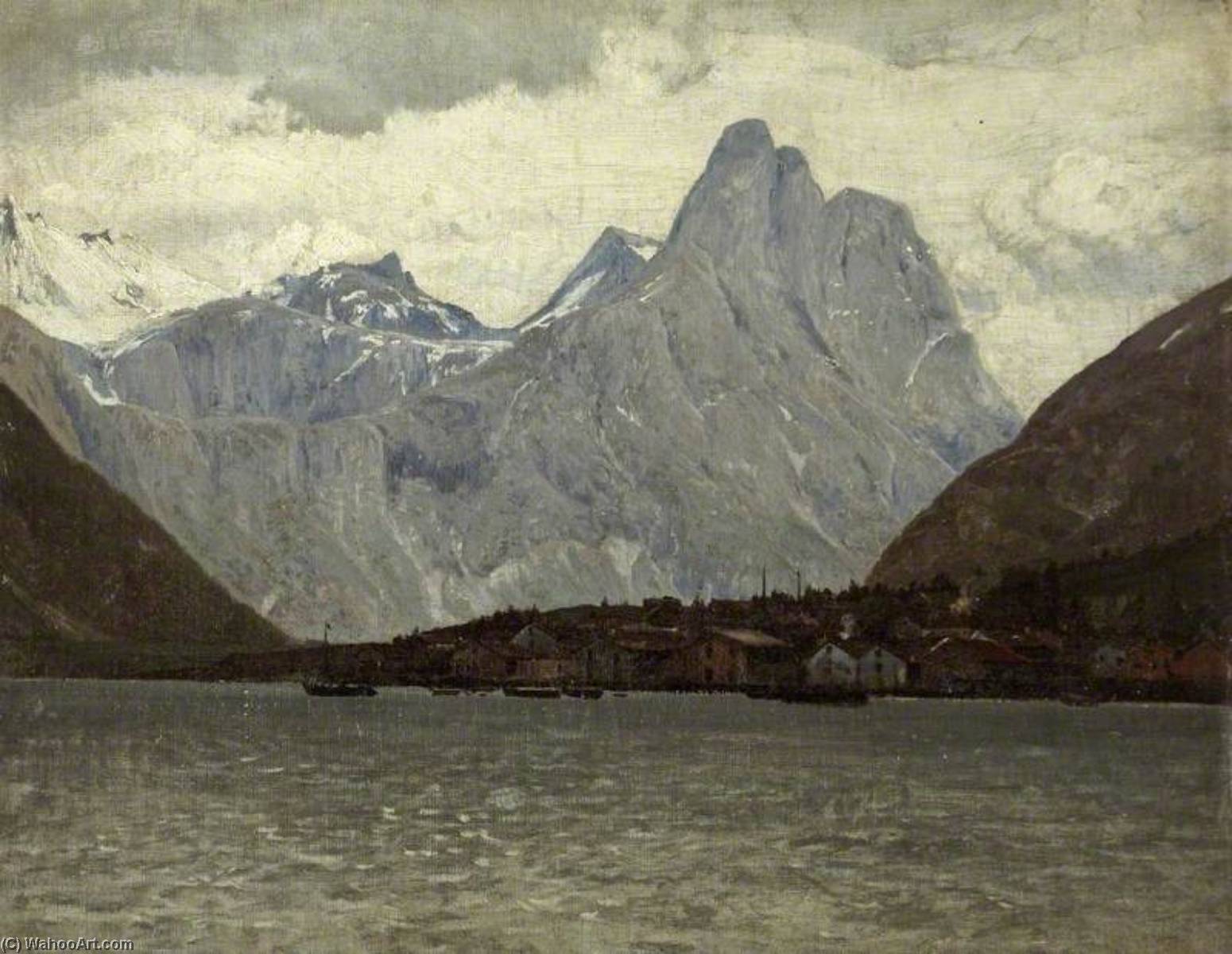 A Norwegian Fishing Village — Laurits Bernhard Holst