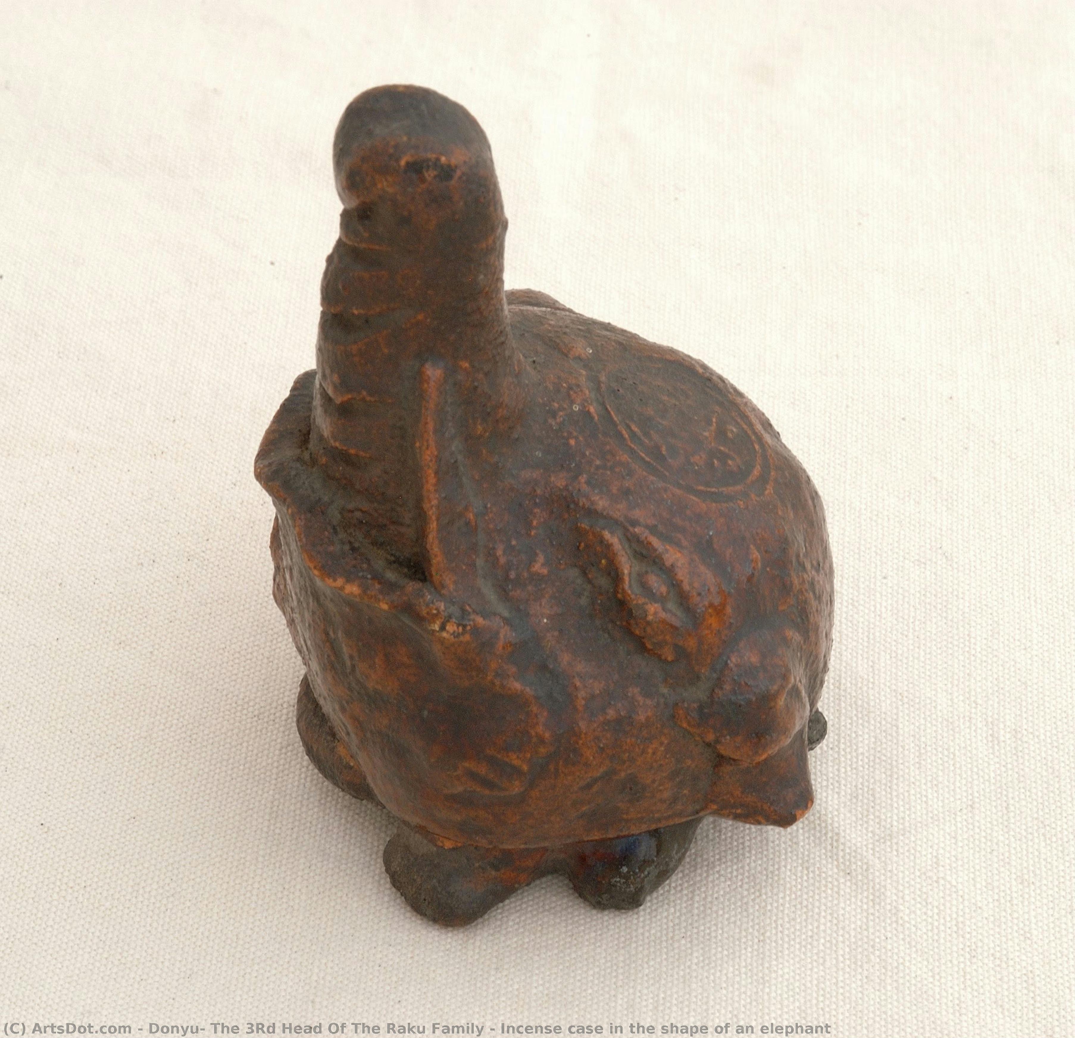 Incense Case In The Shape Of An Elephant — Donyu, The 3rd Head Of The Raku Family