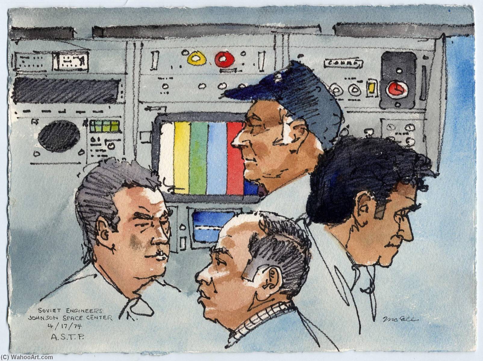 Soviet Engineers, Apollo Soyuz Test Project — Robert T Mccall