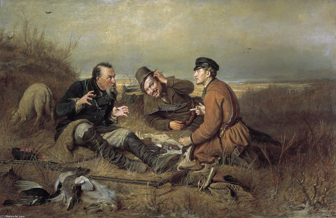 Hunters At Rest — Vasily Grigoryevich Perov