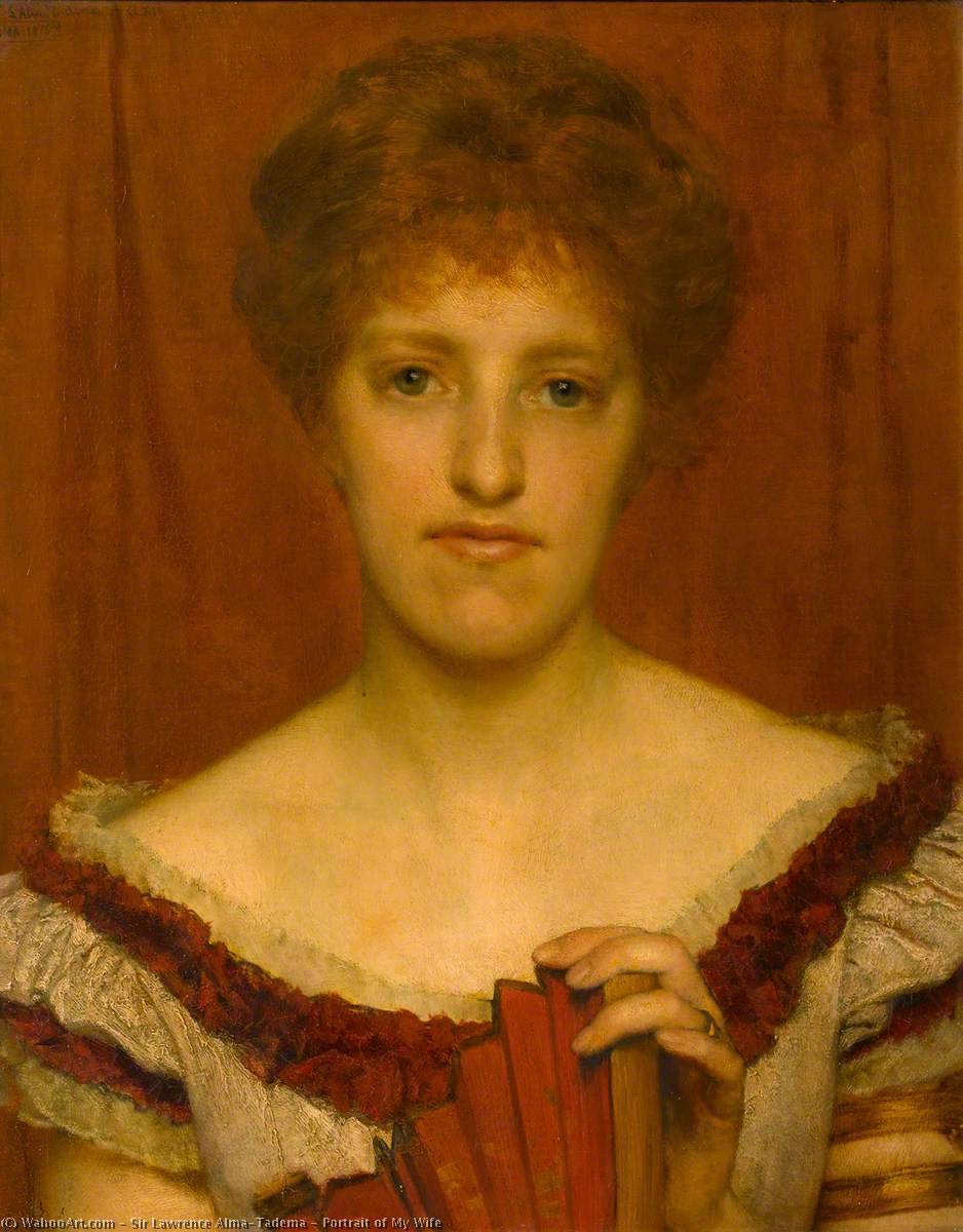 Portrait Of My Wife — Lourens Alma Tadema