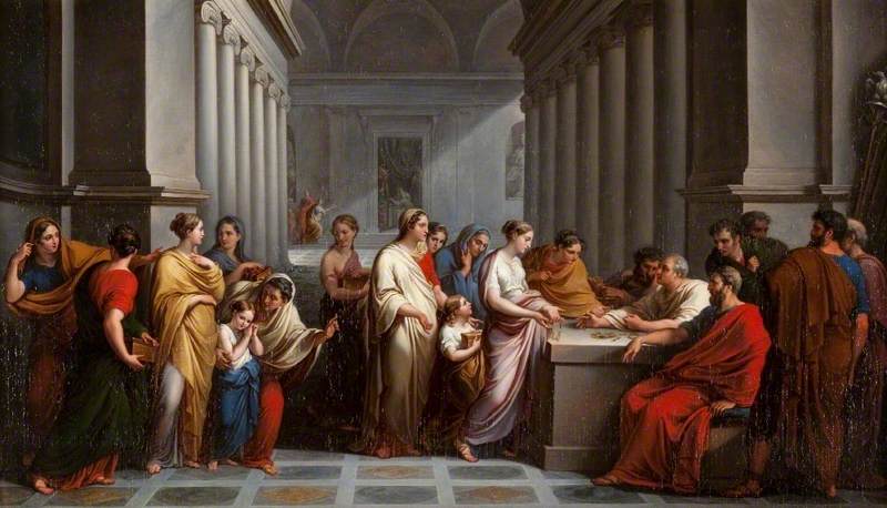 Roman Women Offering Their Jewellery In Defence Of The State — Vincenzo Camuccini