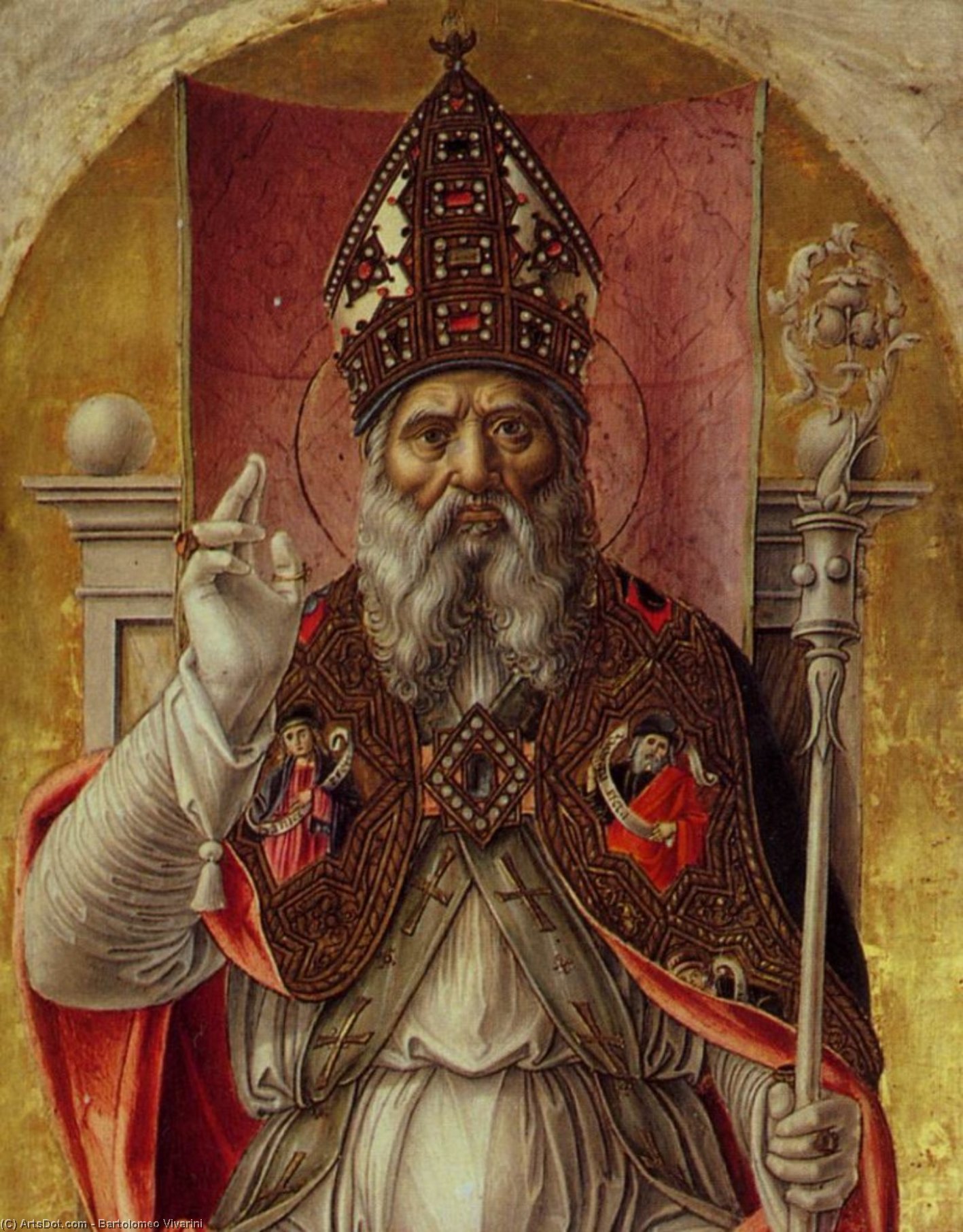 Políptico De San Ambrosio (detalle) — Bartolomeo Vivarini