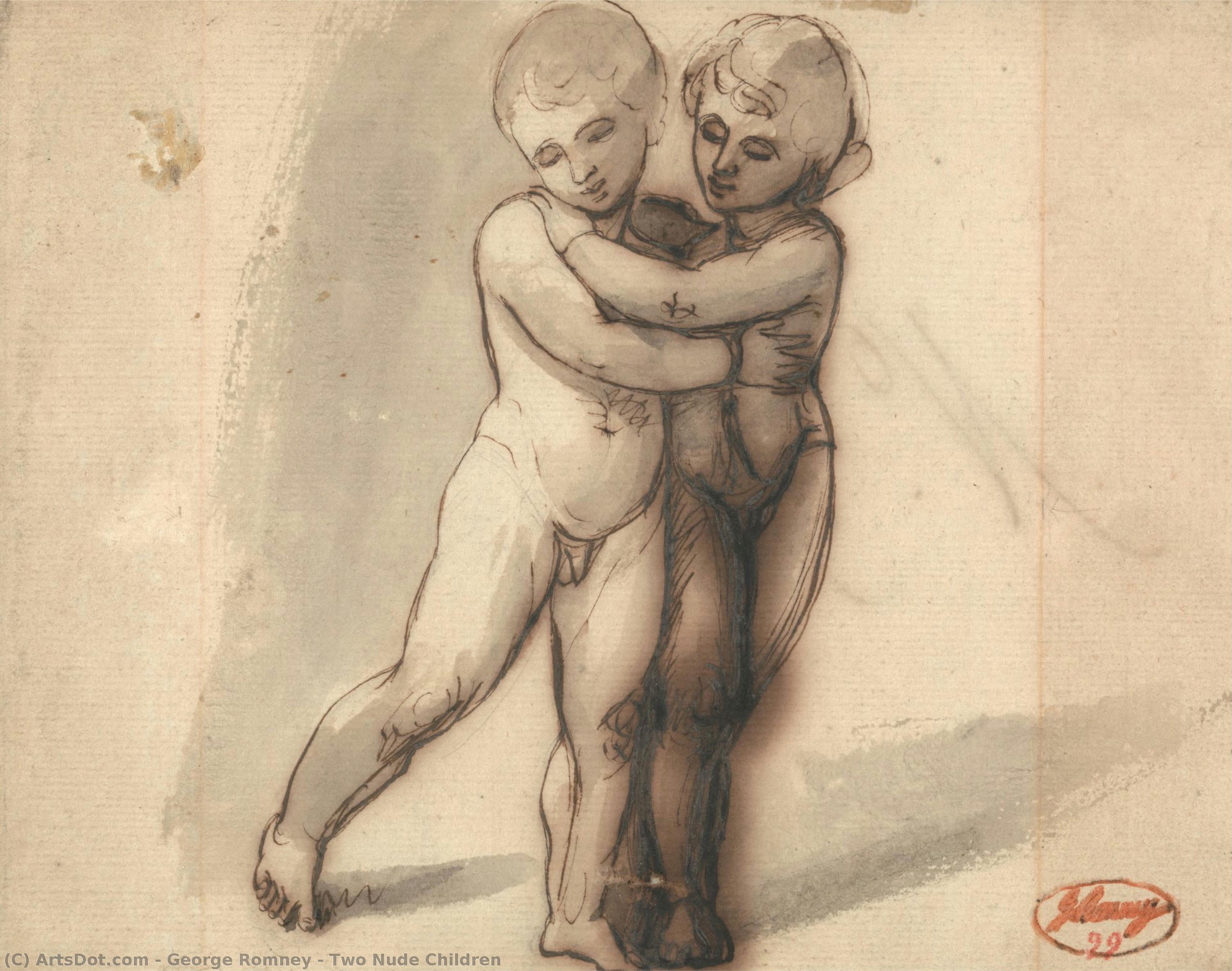 Two Nude Children — George Romney