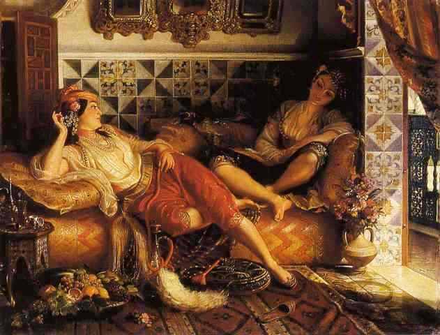 English Women Of Algeria ქართული ალჟირელი ქალები — Henri Félix Emmanuel Philippoteaux