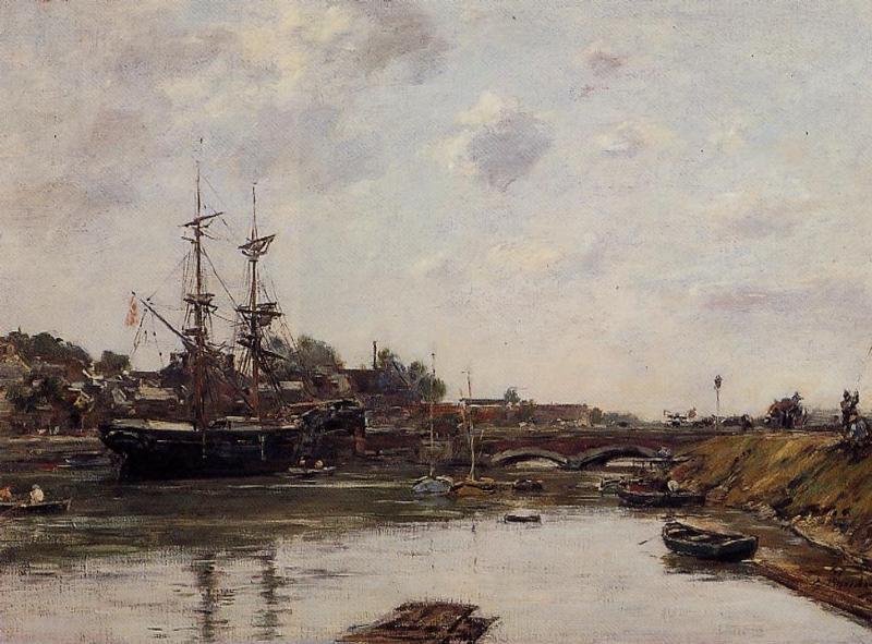 View Of La Touques — Eugène Louis Boudin
