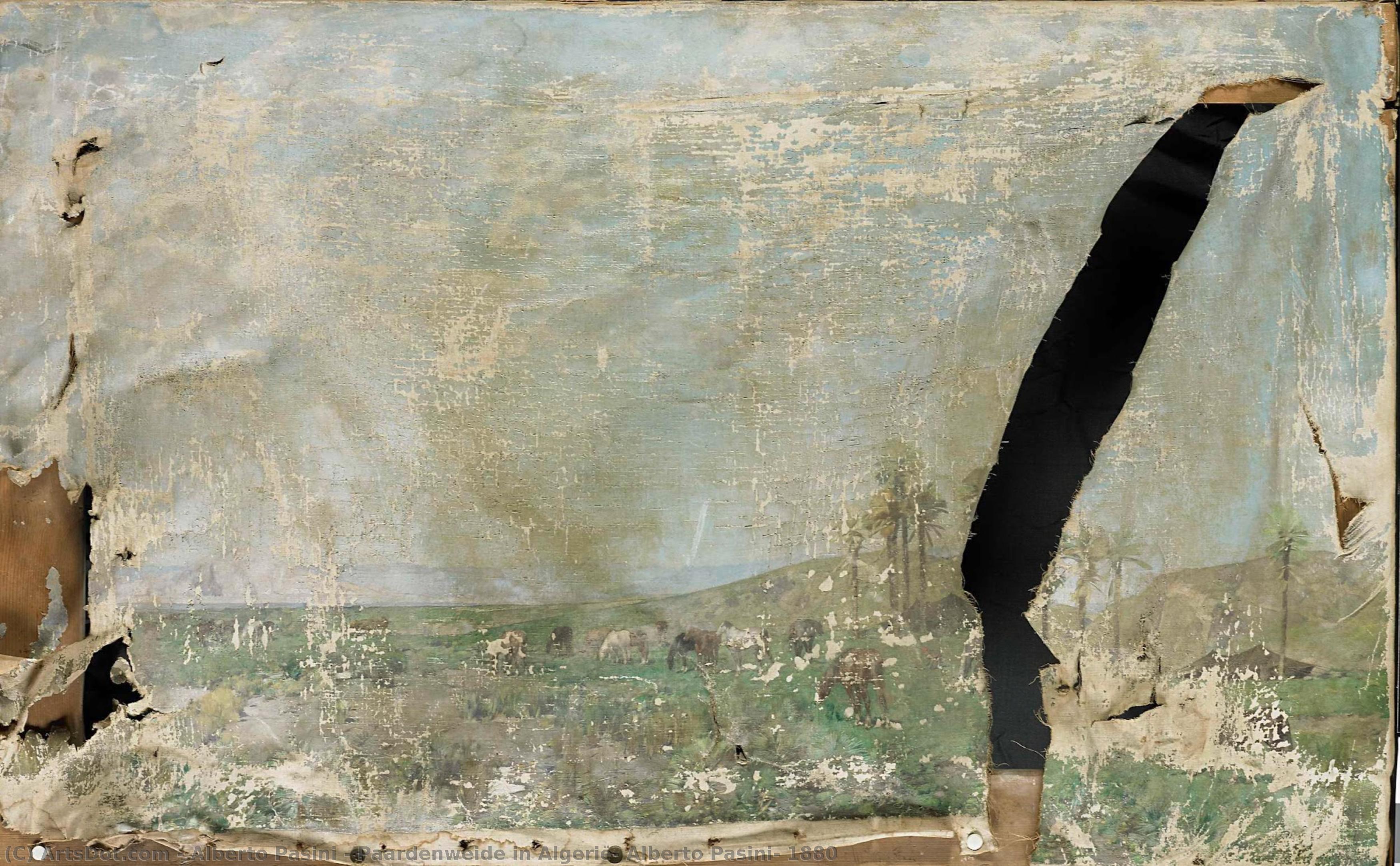 Paardenweide In Algerië, Alberto Pasini, 1880 — Alberto Pasini