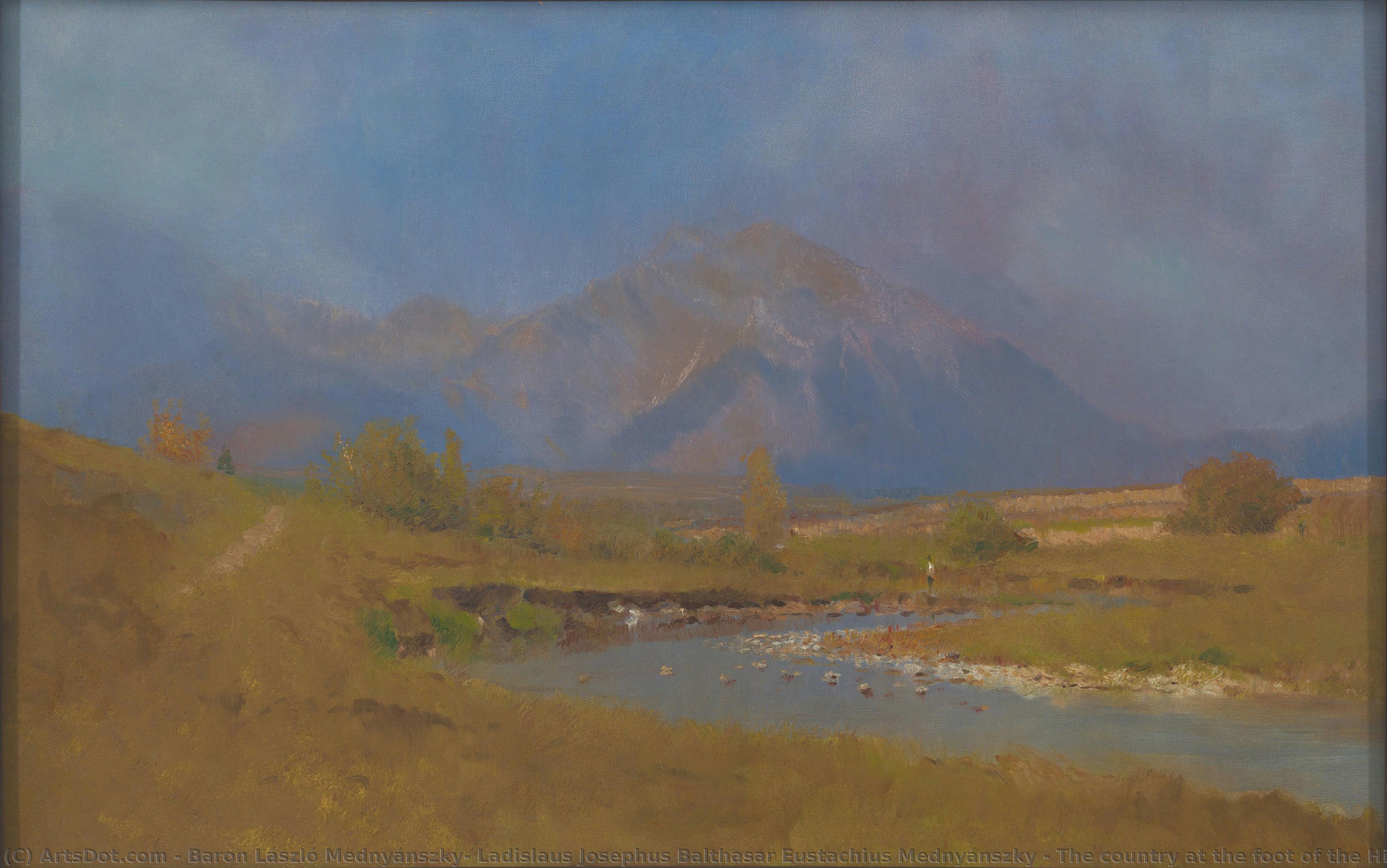 The Country At The Foot Of The High Tatras After Spring Rain — Baron László Mednyánszky, Ladislaus Josephus Balthasar Eustachius Mednyánszky