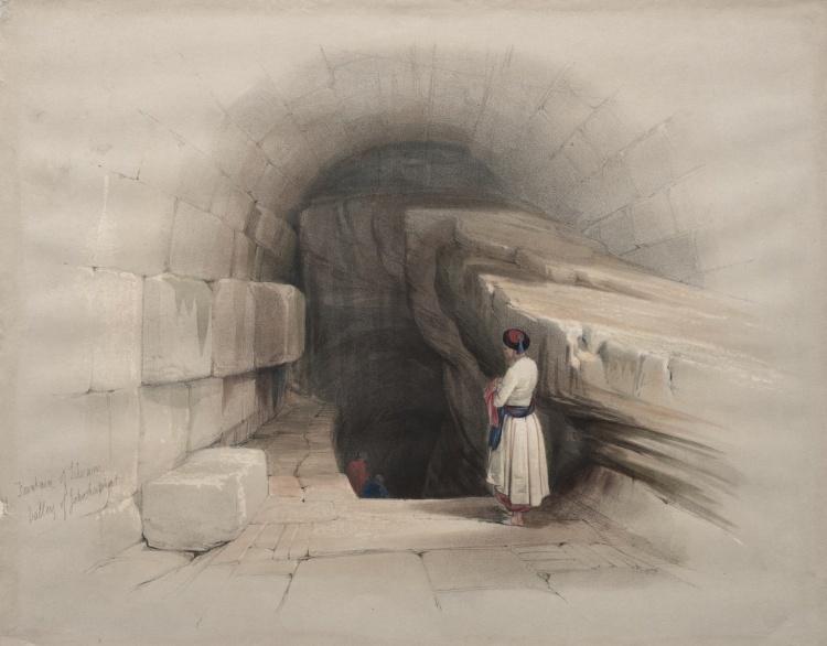 Fountain Of Siloam, Valley Of Jehoshaphat — David Roberts