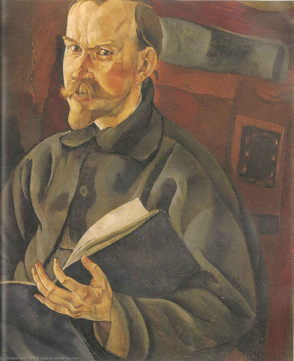 Portrait Of Boris Kustodiev — Boris Dmitrievich Grigoriev