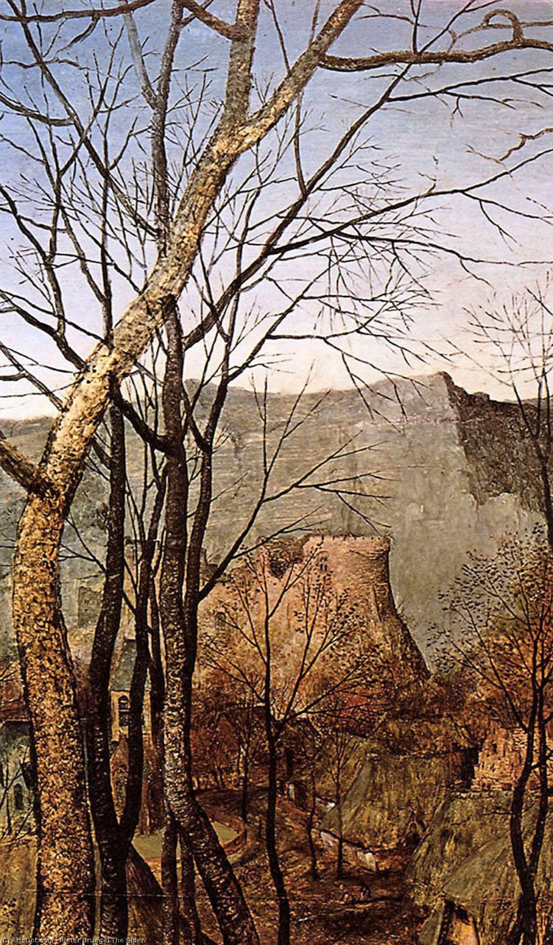 The Return Of The Herd [detail] — Pieter Bruegel The Elder