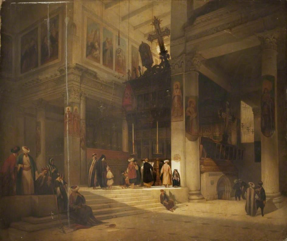 Moorish Church Interior — David Roberts