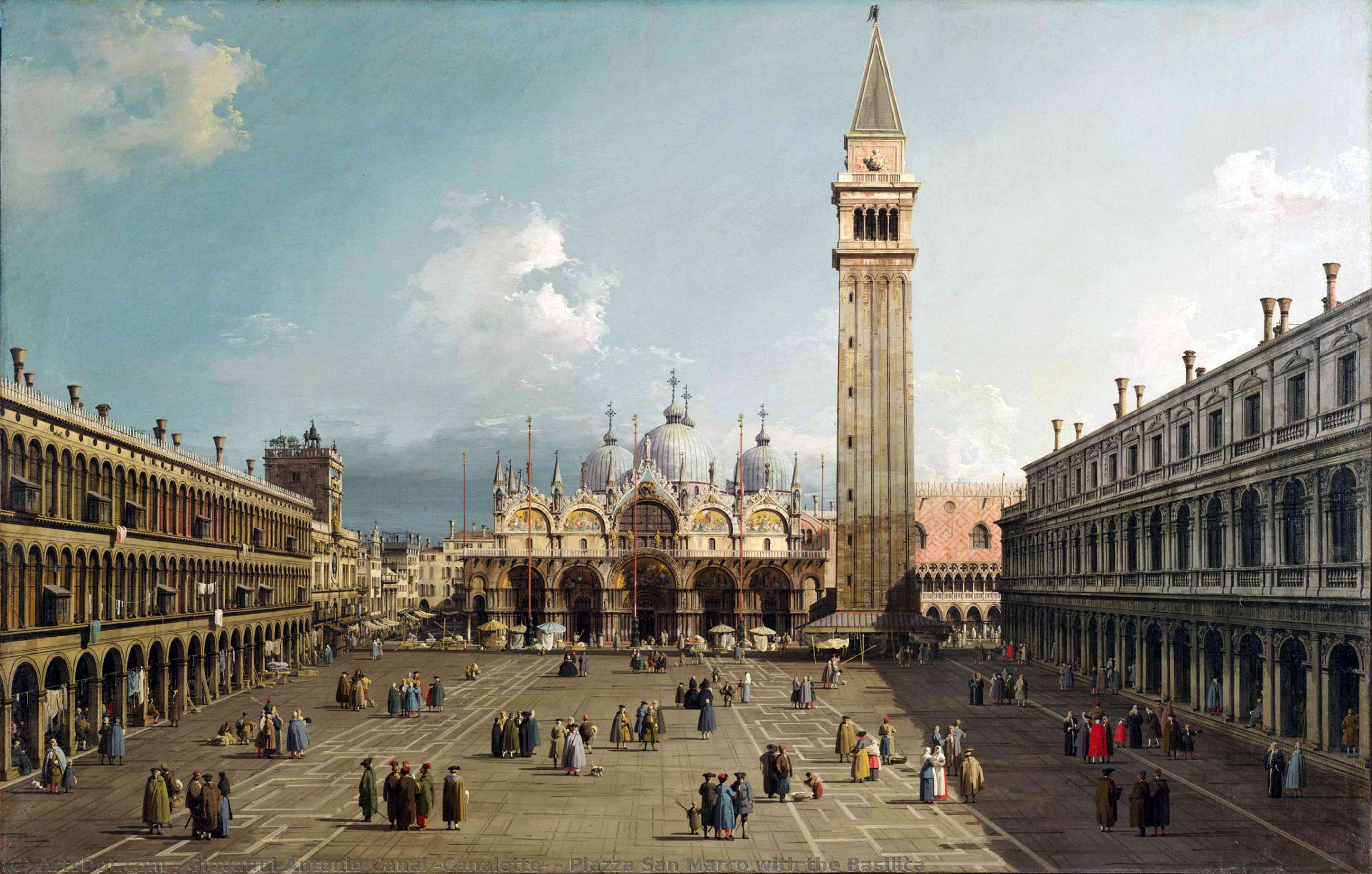 Piazza San Marco With The Basilica — Canaletto